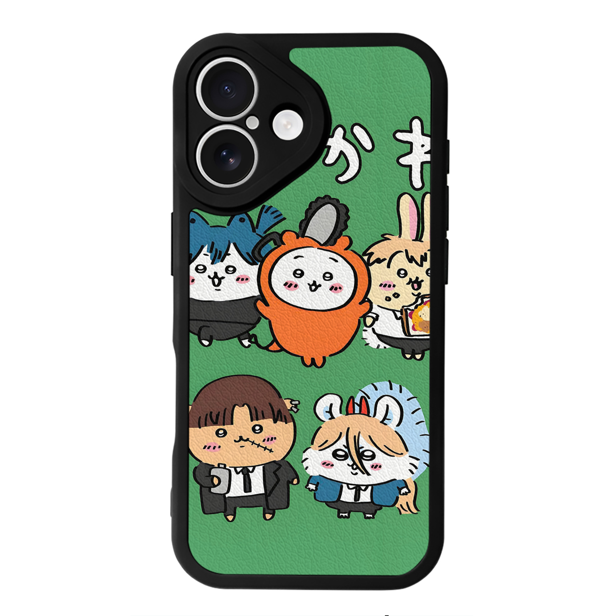 （画像用） ちいかわ Chii-kawa 【iPhone 16シリーズ対応】シリコンスマホケース（レザー調） 材質：シリコン